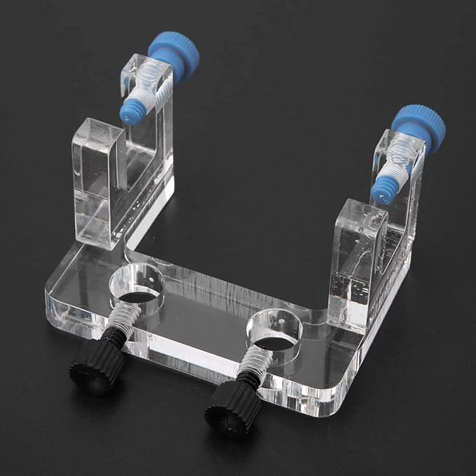 Cyrank Aquarium Water Pipe Holder, Acrylic Fish Jar Aquarium Probe Hose Holder Water Tube Clamp Fixed Clip Outflow Inflow Pipe