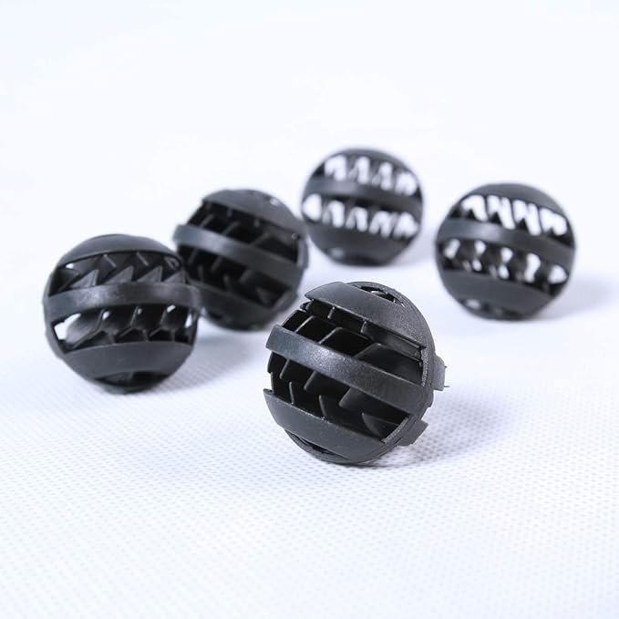AQUANEAT 1.25” Large Bio Balls for Pond Filter Koi Pond Aquarium Fish Tank Sump Filter Media with Free Media Bag 300pcs