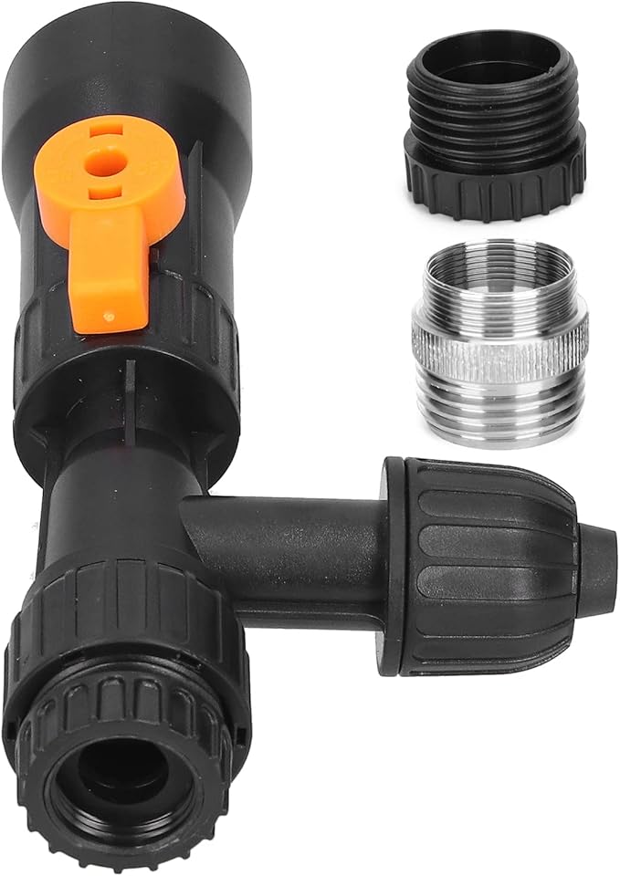 Fish Tank Water Changer,Siphon Fish Tank Vacuum Gravel Cleaner Aquarium Quick Water Changer with 2 Faucet Adapters for Aquarium Quick Water Change, Black