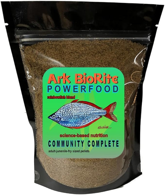 (2oz, RainbowFish) Fish Food Species Specific - All Natural - Science Based Formula - Cleaner Water - Nutritional Powerfood for Special Fish Breeders, No Fillers