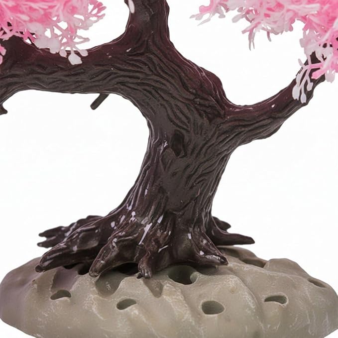 Sanfly Artificial Aquarium Plants, Fake Aquarium Aquatic Plant Cherry Blossom Aquarium Fish Tank Simulation Aquatic Aquarium Tank Accessories