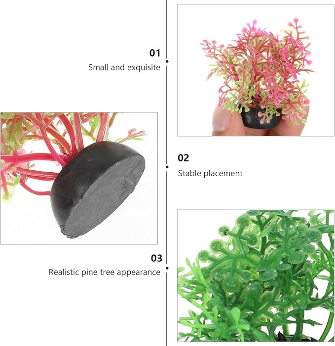 STOBOK Simulation Water Grass Aquarium Plants Fish Tank Decor Artificial Plastic Plants for Aquarium Landscape and Fish Shelter 20Pcs