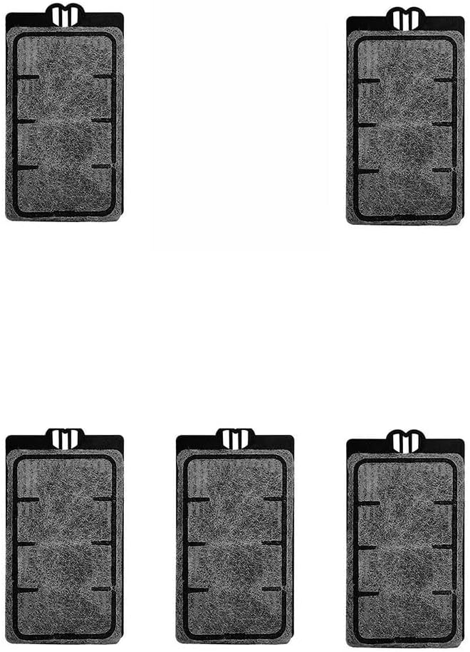 Aquarium Filter Cartridges Suit for 3.5W 280L/H Low-Water Fish Tank Filter Turtle Tank Reptiles Amphibians Frog Crab Cichlids Newt Filter Plate (Cartridges-5PCS)
