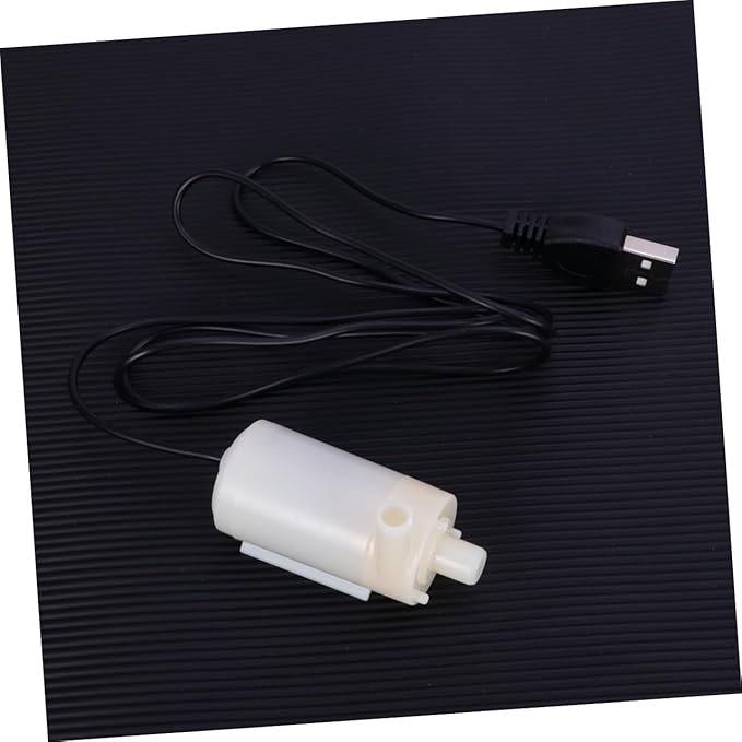 Balacoo Battery Operated Water Pump Mini Submersible Pump Dc Motor White Safe for Fish