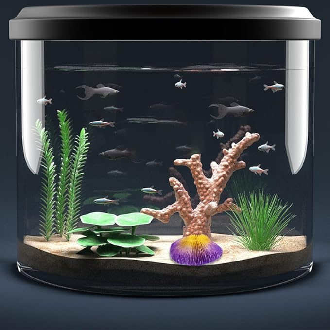 BESPORTBLE Simulation Coral Reef Aquarium Decoration Vibrant Violet Fish Tank Ornament Safe for Fresh Realistic Resin Craft Visual Appeal for Your Aquarium