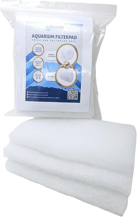Lifegard Aquatics - Premium Quality White Bonded Filter Pad for Aquarium Crystal Clear Water, 1" Thick (12 Inch Wide, 36 Inch Long)