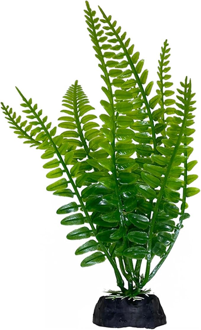 Artificial Aquarium Plant, Green, 1 Count, 4x2.6x18cm/1.57x1.02x7.09in, Realistic Aquatic Plant, Aquarium Decor Plastic Plants