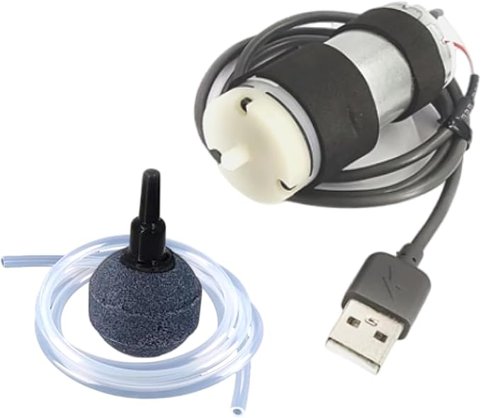 CHANCS 370 Mini Air Pump Oxygen Pumps Electric Micro Vacuum Booster for Aquarium Tank Oxygen Circulate