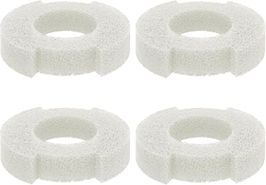 Pawfly 4 Pack Aquarium Bio-Sponge Filter Replacement Sponges White Foam for This Small 5 Gallon Sponge Filter