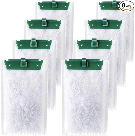 Exact Replacement Filter Cartridges for Tetra Whisper Filters - Medium Size Fits 10i, IQ10, PF10 & ReptoFilter Models (8)