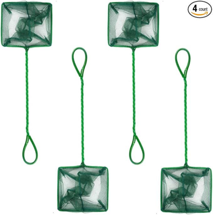 3inch 4inch 5inch 6inch 8inch Aquarium Fish Net Small Nylon Fishing Nets with Plastic Handle for Fish Tank