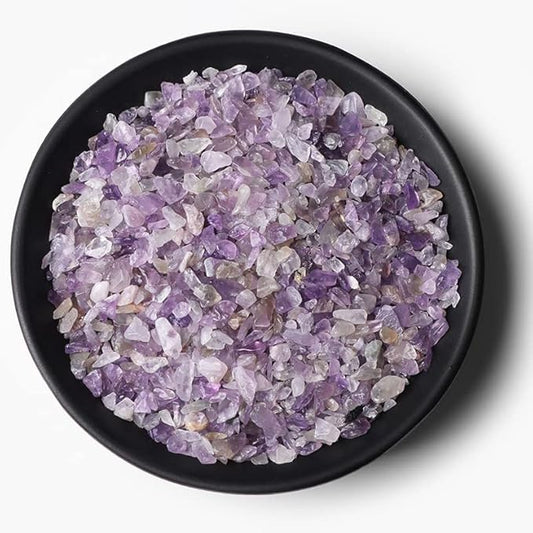 3-5MM Natural Stone Gravel Quartzs Agat Jaspers Chips Minerals Tumbled Specimen Stone Home Aquarium Decoration,NO.15 Amethyst,20g