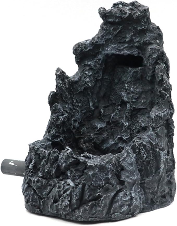 Artistic Resins Sand Waterfall Decoration for Fish Tanks Creating Realistic Water Flows Scene for Relaxation Fish Tanks