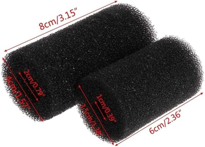 5Pcs Black Aquarium Filter Sponges,Aquarium Pre-Filter Sponges Filter Intake Sponge Strainer Foam Guard Cover for Freshwater and Saltwater Fish Tank, Aquarium Pumps and Filters