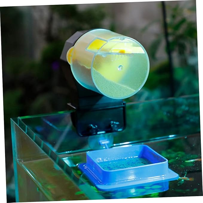 1set Automatic Fish Feeder with Timer for Aquariums Easy to Use and Convenient Fish Food Dispenser for