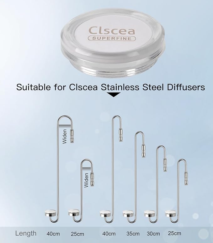 Stainless Steel CO2 Diffuser Ceramic Replacement, Universal for 25cm, 35cm 40cm Diffuser, L 5PCS