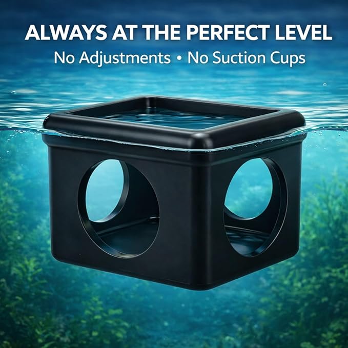 Black Floating Betta Fish Hideout with Round Holes & Window – Floating Cave Hammock, Feeding Platform & Resting Tunnel – Betta Fish Shelter for Nano Tanks, Bowls & Small Aquariums