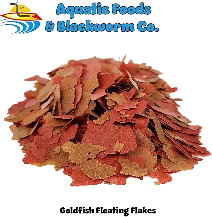 Goldfish Flakes, 42% Protein Color Enhancing and Spirulina Flakes for Aquarium & Pond Goldfish, Koi and All Pond Fish...WL…2-lbs Poly Bag