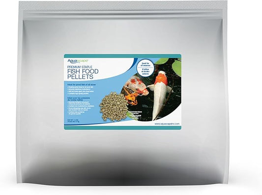 Aquascape Premium Staple Pond and Koi Fish Food, Mixed Pellet Size, 11-Pounds (5 Kg), 81053