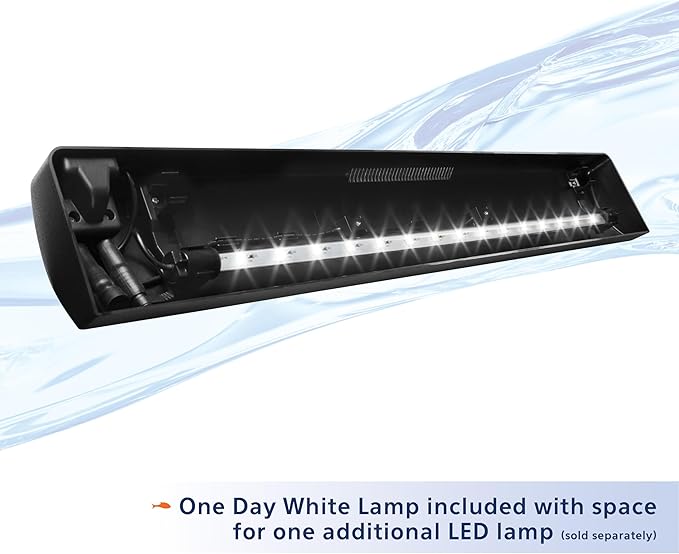 Aqueon LED Fish Tank Aquarium Strip Light Fixture, 30 Inch