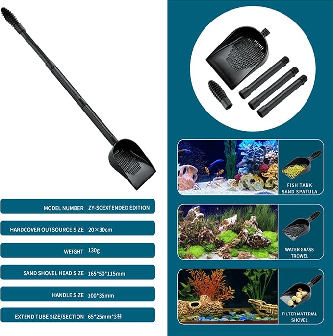 Aquariums Gravel Scooper Sand Shovel Tool Gravel Sand Scooper Scraper Fish Tanks Kits Pet Accessories