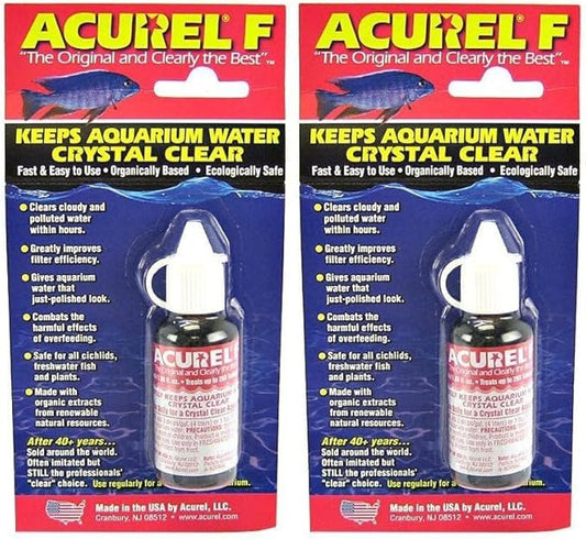 Acurel F Water Clarifier 1.06 fl.oz 25ml, Pack of 2