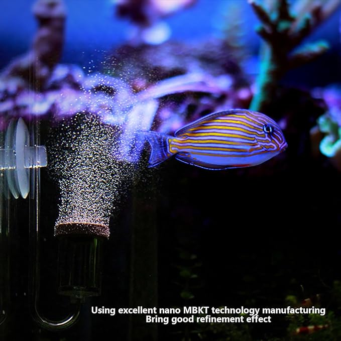 Acrylic Aquarium CO2 Atomizer Diffuser, High Dissolution Rate, Bubble Counter Refiner, with Nano MBKT Technology, for Aquarium Aquatic Plants (S)