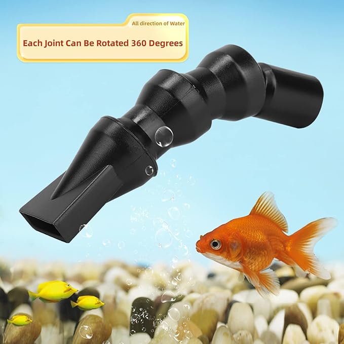 GLOGLOW Aquarium Nozzle, Water Outlet Tube Pump Fitting Aquarium Water Outlet Nozzle Flat Duckbill for Aquarium Fish Tank(20mm, Flat Duck Beak)