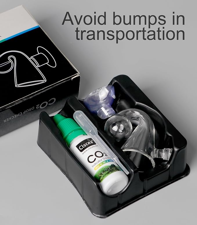 Aquarium CO2 Drop Checker CO2 Indicator (Glass Checker+15ml)