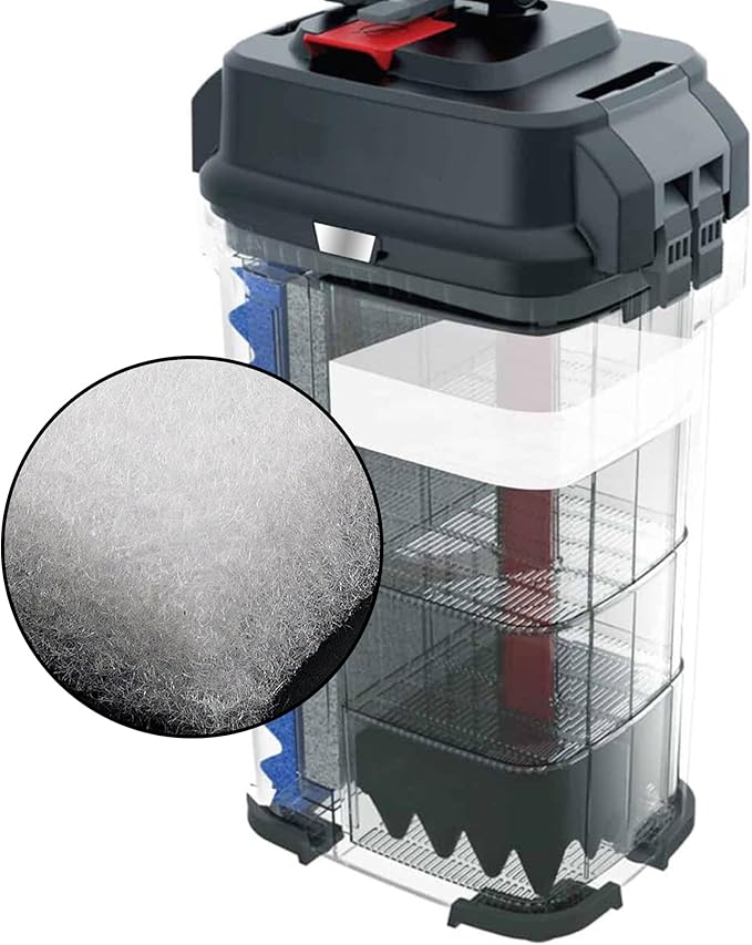 6 Pack Water Polishing Pads Compatible with Quick-Clear, Mechanical Filter Media for Aquariums, Fit The 307/407 and 306/406, A244A1