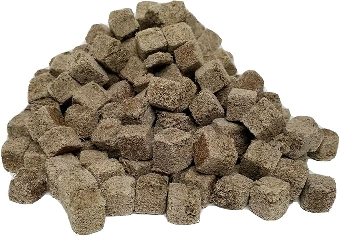 Freeze Dried Tubifex Worm Cubes 100% Tubifex Worms for All Tropical Fish, Marine Fish, Land & Aquatic Turtles Premium Freeze Dried Tropical Fish Foods. 5oz Bag