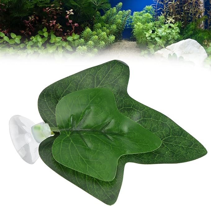 Tnfeeon Betta Fish Hammock, Betta Bed Leaf Hammock, Plastic, Resting & Breeding, Aquarium Decor