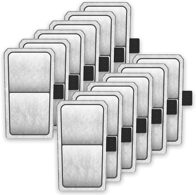 12-Pack Fish Tank Aquarium Filter Cartridge Replacements for Top Fin EF-S Element and BF5 BETTAFLO