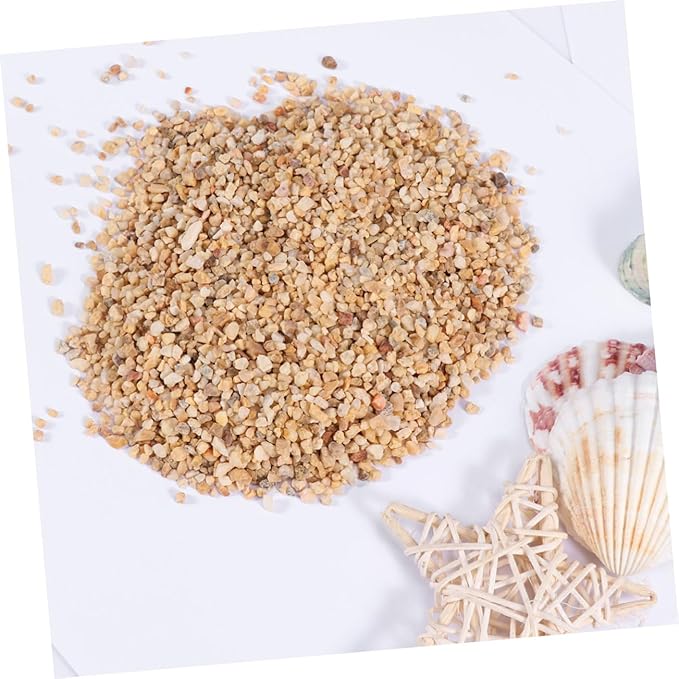 Kisangel 500g Aquarium Bottom Stones Natural Sand Gravel Set for Tank Decoration