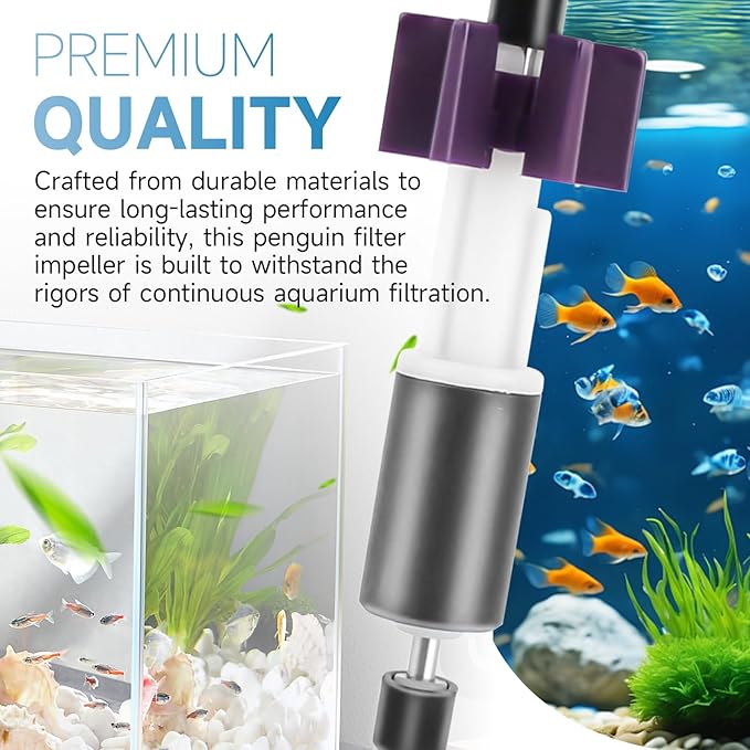 ANTOBLE PRIM350B 350B Impeller Assembly Replacement Parts Compatible with Marineland Penguin Bio-Wheel 350 Filters, Used for Aquarium Fish Tank Filter Pumps