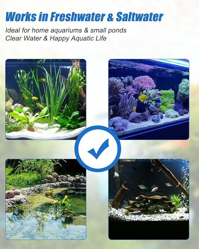 24 Pack Aquarium Filter Media Kit Fit for Fluval 206 207 Canister Filters, Includes Water Polishing Pad, Bio Foam Pad, Foam Blocks, Ceramic Rings, Activated Carbon, Filter Mesh Bag