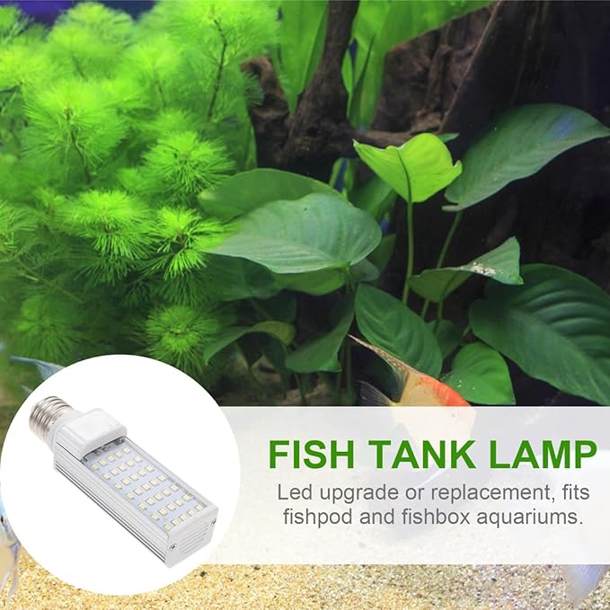 E27 Led Lamp for Aquarium Fish Tank Corn Light for Tropical Plant Growth Fits Fish Pod and Box Aquarium Lighting