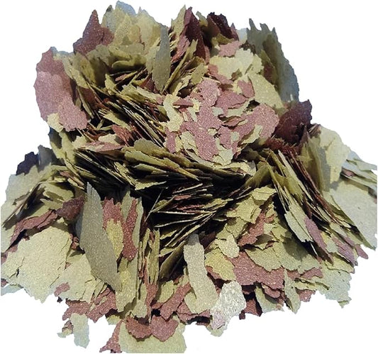 45% Blackworm & Cichlid Green Gro Spirulina-Veggie Flake Mix for Cichlids, Discus, for All Community Tropical Fish. Aquatic Foods Flakes …6oz Med Jar