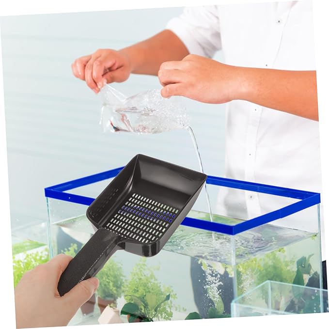 balacoo Aquarium Gravel Sand Shovel Cleaning Tool for Fish Tank Maintenance Efficient Sediment Removal Strainer Design for Easy Cleaning