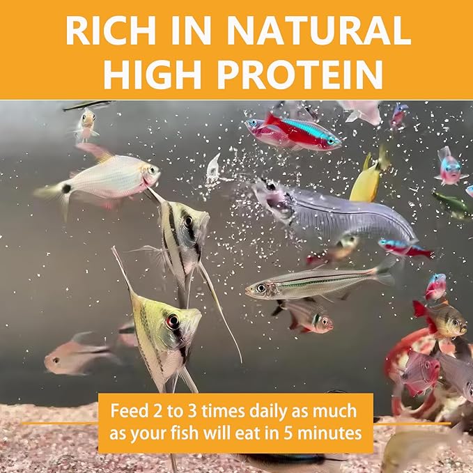 Liquid Fish Food with Non-Living Daphnia - No Refrigeration Needed for Tropical Fish, Fry, Corals, Seahorses & Jellyfish - Promotes Vibrant Colors & Healthy Growth (Daphnia)