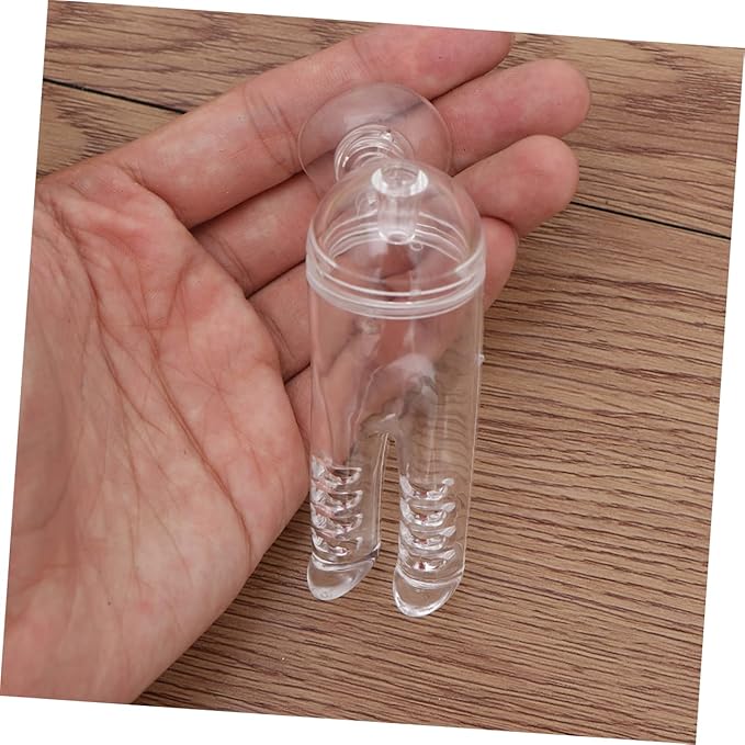 Plastic Fish Feeder with Cover for Shrimp Eggs Aquarium Automatic Feeder Easy to Use Fish Food Pants Shape