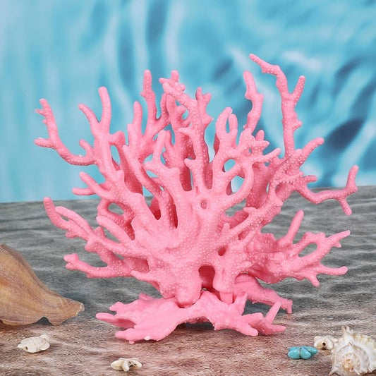 Artificial Aquarium Coral Ornament Pink Fish Tank Fake Coral Plastic Fish Tank Plants Decoration Aquarium Decor Plastic Plant for Aquariums Landscape