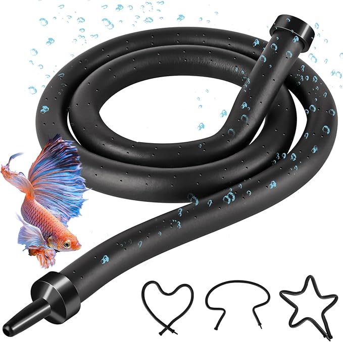 Air Stones for Aquariums,Deformable Long air Stone 60cm (23.6inches) Supple Aquarium air Stones fit for widely Aquarium air Pump, Rich Styling Aquarium Bubble Decorations wall