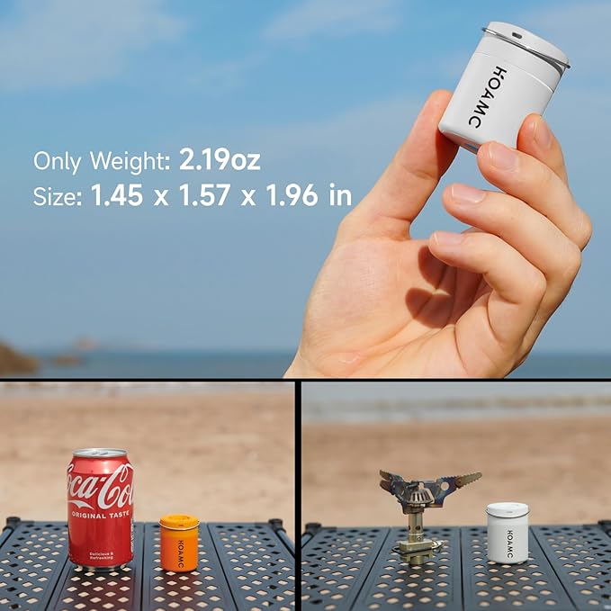 Portable Air Pump with Camping Light, Ultra-mini Pump with 1500mAh Battery Rechargeable USB, 5kPa Air Pump for Inflatables,Magnetic Design Tiny Pump for Sleeping Pads, Vacuum Storage Bags