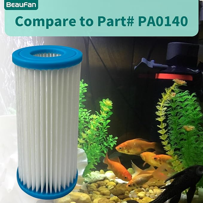 4 Pack Micron Cartridge Compatible with Marineland Magnum ML90770 Canister Filters & Polishing Internal Canister Filter ML90770, Compare to Part# PA0140