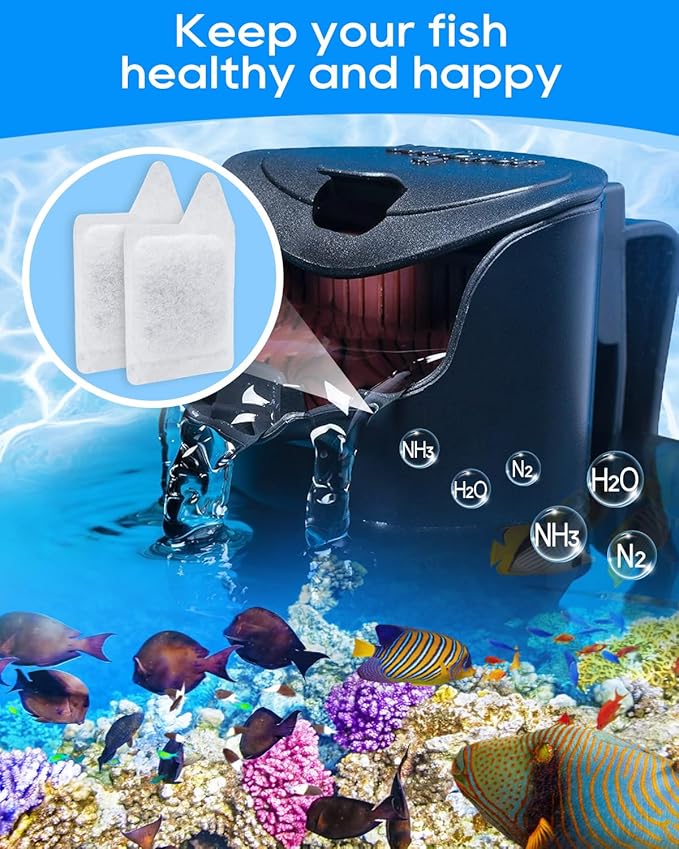 12 Pack Replacement Filter Cartridges XS Compatible with Tetra Whisper Filter Extra Small Fish Tank Filters & Other Fish Tank Filters Small for Less 3 Gallons Aquarium Accessories