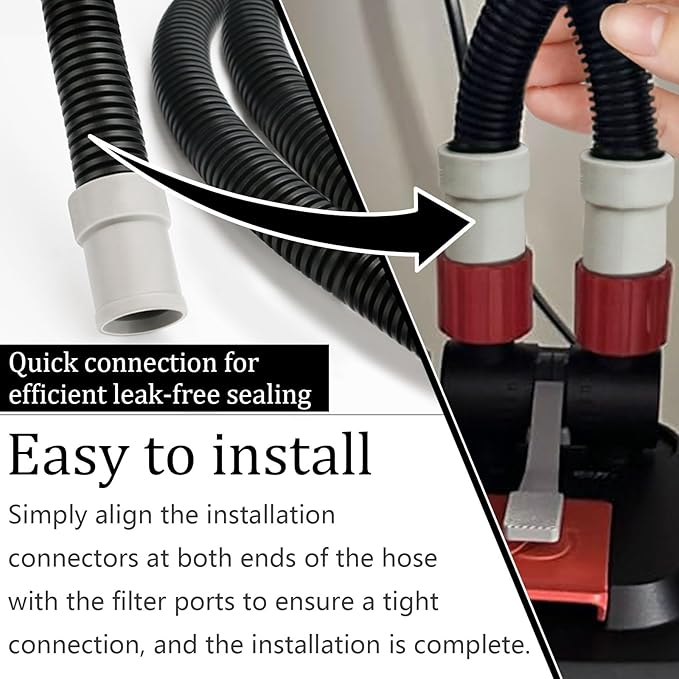 A20015 Ribbed Hosing Replacement for Fluval 306/307/406/407/305/405 Canister Filter replacement parts