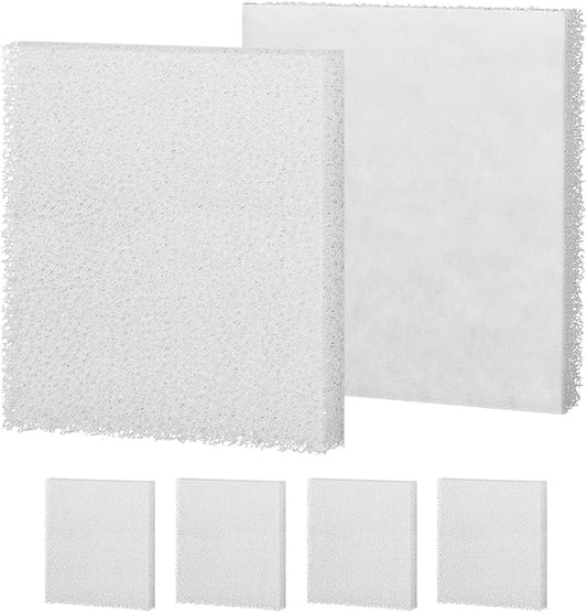 Magluv C4 Poly Foam Pad Fit for Fluval C4 Power Filter White Filter Foam Aquarium Filter Pad Media Replacement, 6-Pack (C4)