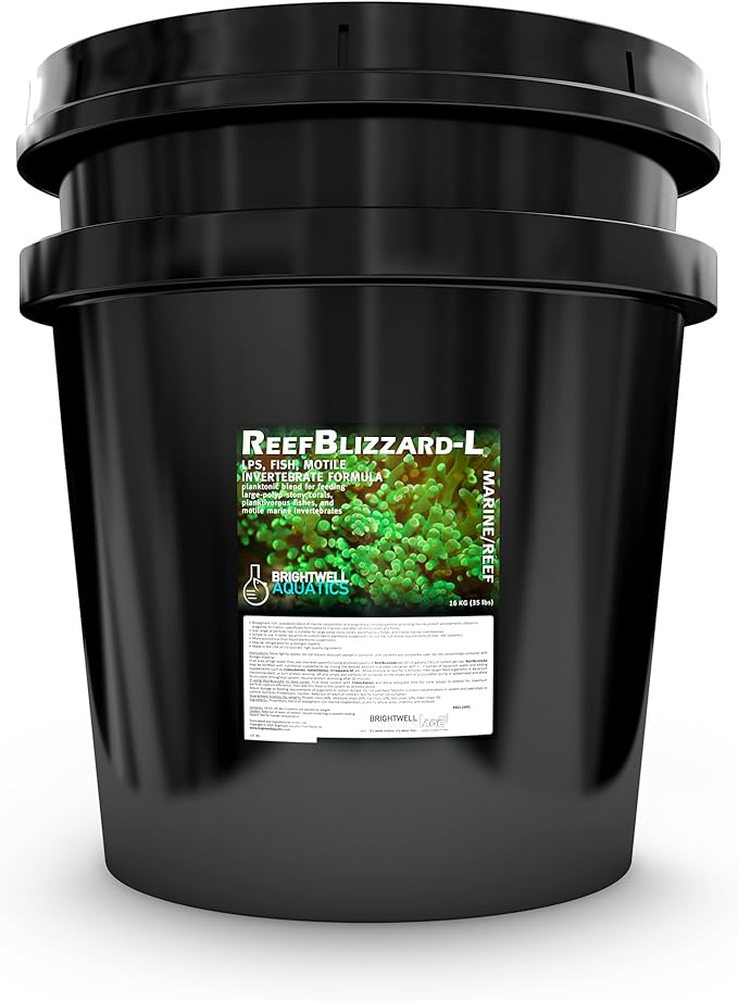 Brightwell Aquatics Reef Blizzard L - Powder Planktonic Food Blend to Feed Large Stony Corals & Planktivorous Fish