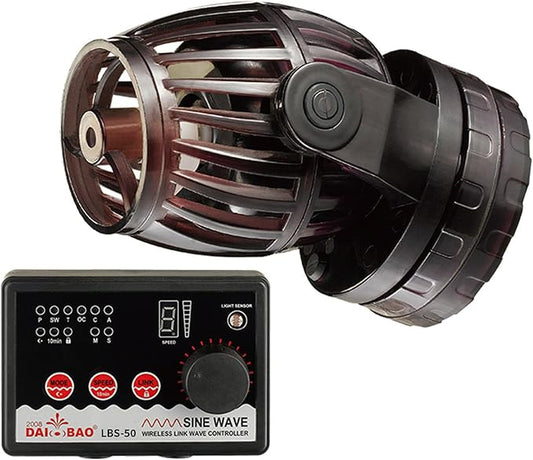 4755 GPH 24V Propeller Wave Maker Pump - ECO Quiet Sine Wave Circulation Pump with Digital Controller for Marine & Coral Reef Aquariums - 3 Pack